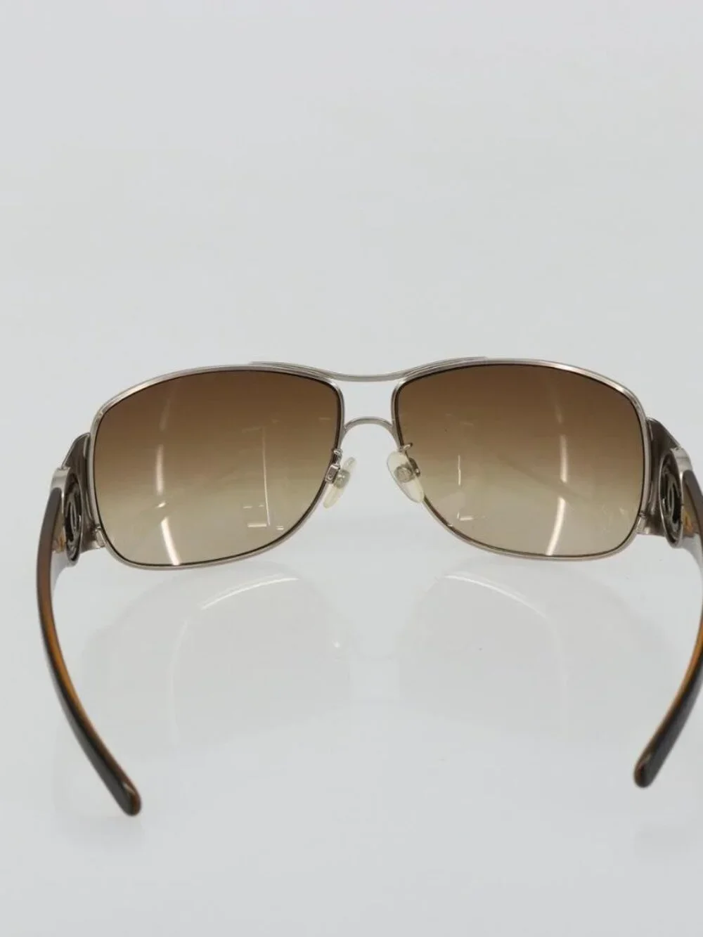 CHANEL Sunglasses plastic Brown CC Auth BA13437M display picture 1